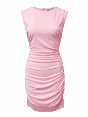 Vestido Sisa Encaje Rosa