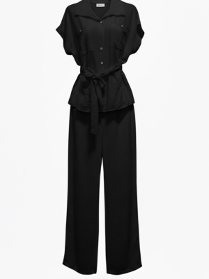 Conjunto Lino Cinturón Negro