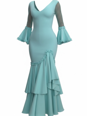 Vestido Abril Turquesa