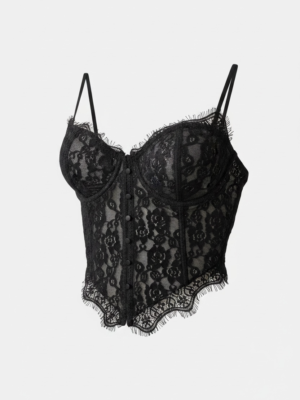 Corset Encaje Negro