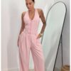 Mono Halter Botones Rosa