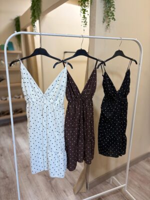 Vestido Corto Lunares
