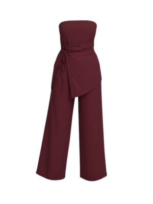 Conjunto Lino Palabra de Honor Burdeos