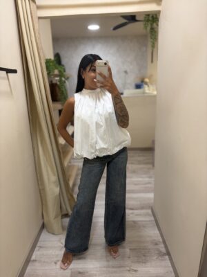 Top Lazo Blanco
