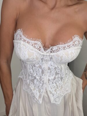 Top Corset Encaje Blanco