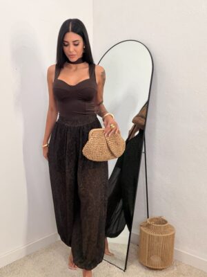 Pantalón Gasa Leopardo