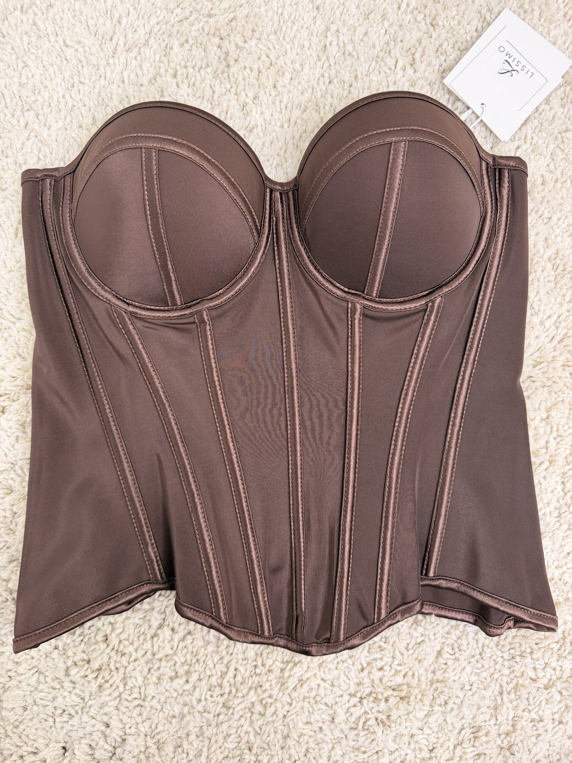 Top Corset Isabel Marrón