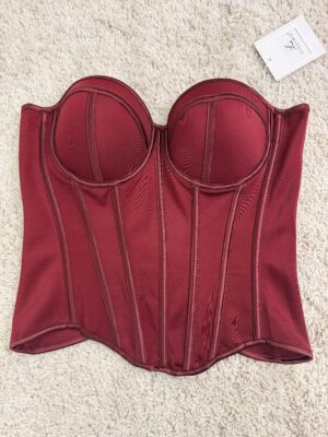 Alternative view of Top Corset Isabel Burdeos