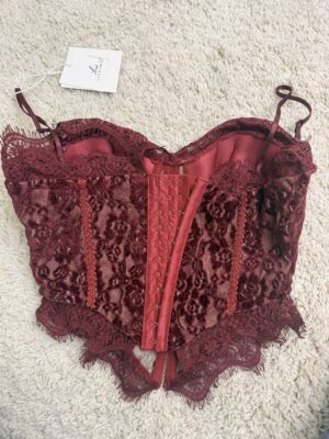 Alternative view of Top Corset Encaje Burdeos