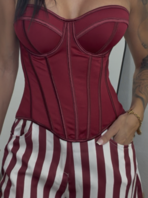 Top Corset Isabel Burdeos