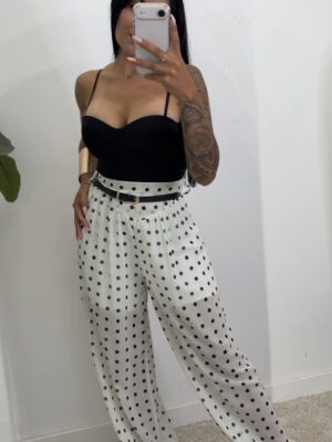 Pantalón Gasa Lunares