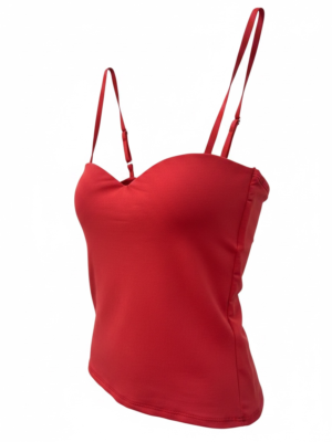 Top Relleno Corto Rojo