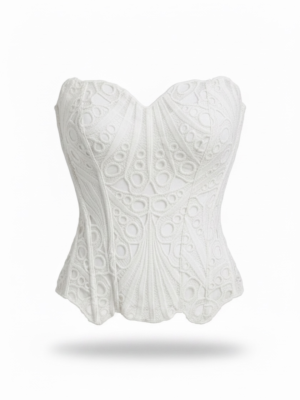 Top Corpiño Encaje Blanco