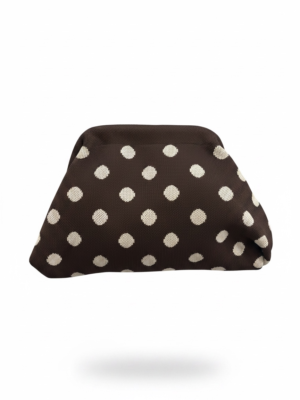 Bolso Lunares Chocolate Oscuro y beige