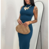 Vestido Gasa Drapeado