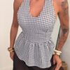 Camiseta Vichy Halter