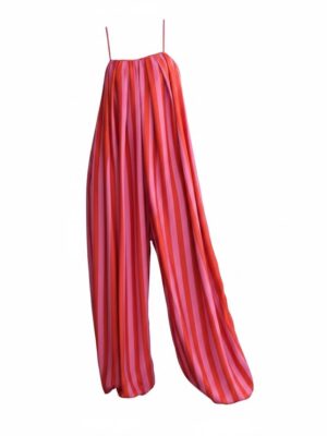 Mono Bombacho Rayas Rosa y Rojo