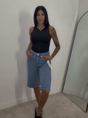 Bermudas Demin Wide Leg