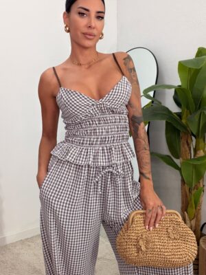Conjunto Fruncido Vichy