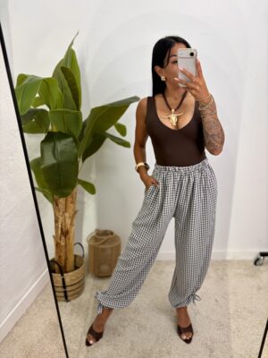 Pantalón Vichy Lazado