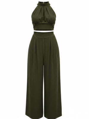 Conjunto Halter Verde Militar
