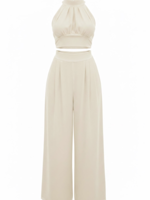 Alternative view of Conjunto Halter Beige