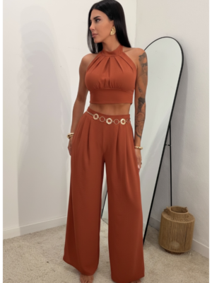 Conjunto Halter Teja
