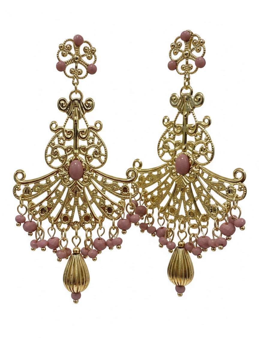 Pendientes Esencia Andaluza Rosa Palo