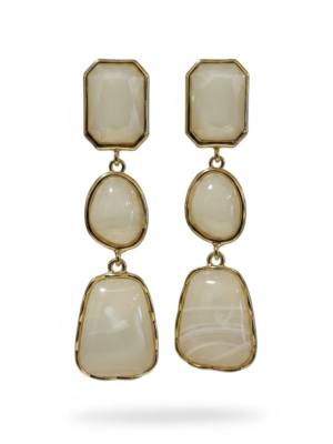 Pendientes Emperatriz Beige