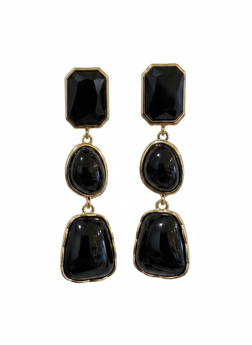 Pendientes Emperatriz Negro