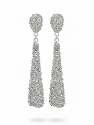 Pendientes Glam Plateado