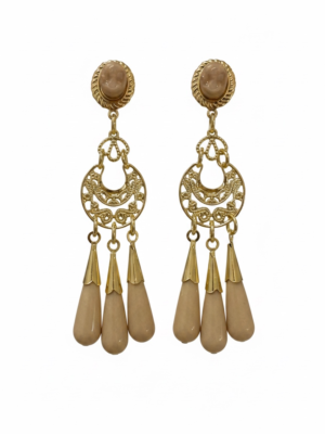Pendientes Giralda Beige