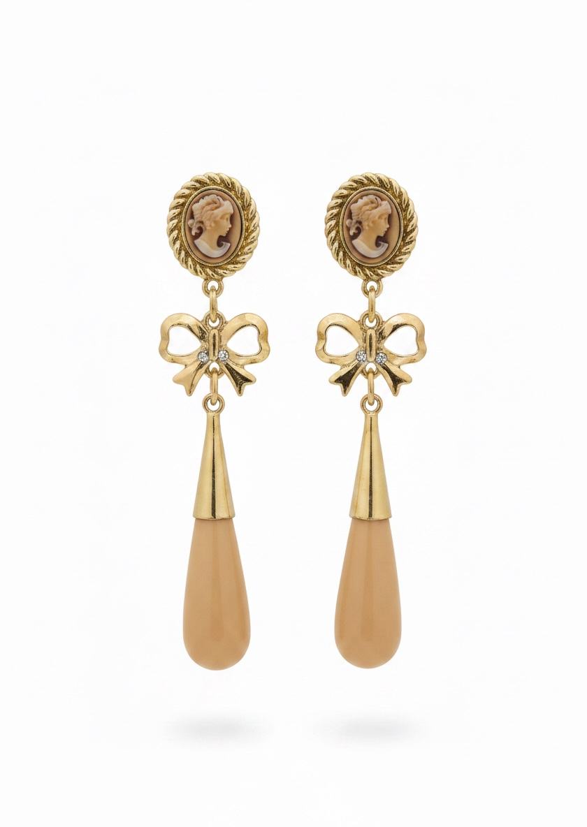 Pendientes Triana Beige
