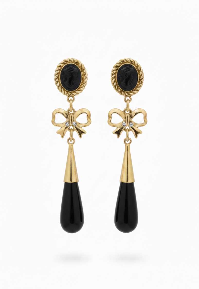 Pendientes Triana Negro