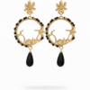 Pendientes Reina Flamenca Negro