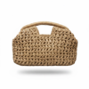 Bolso Rafia Trenzada Marrón