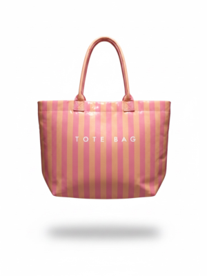 Bolso Tote Bag Coral y Rosa