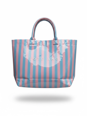 Bolso Tote Bag Rosa y Azul