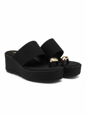 Cuña Bajas Negras Detall Dorado