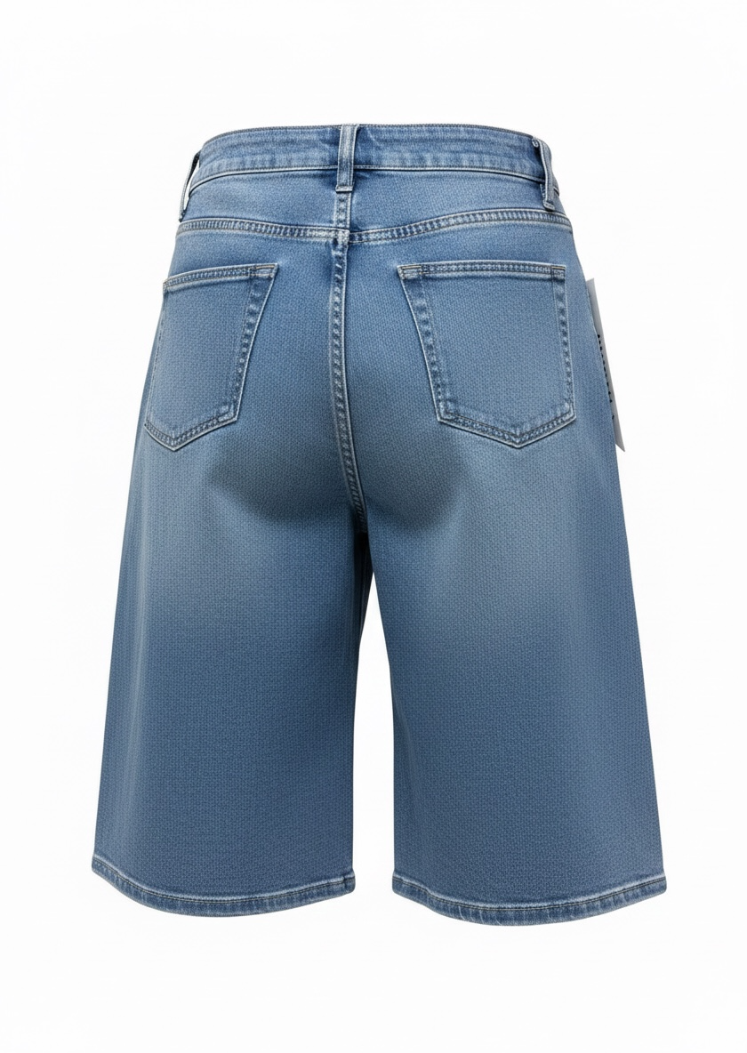 Bermudas Demin Wide Leg - Imagen 2