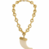 Collar Cuerno Blanco Marfil