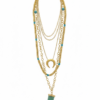 Collar Cuerno Verde Agua