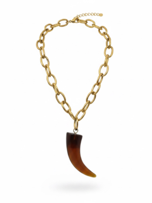 Collar Cuerno Ámbar