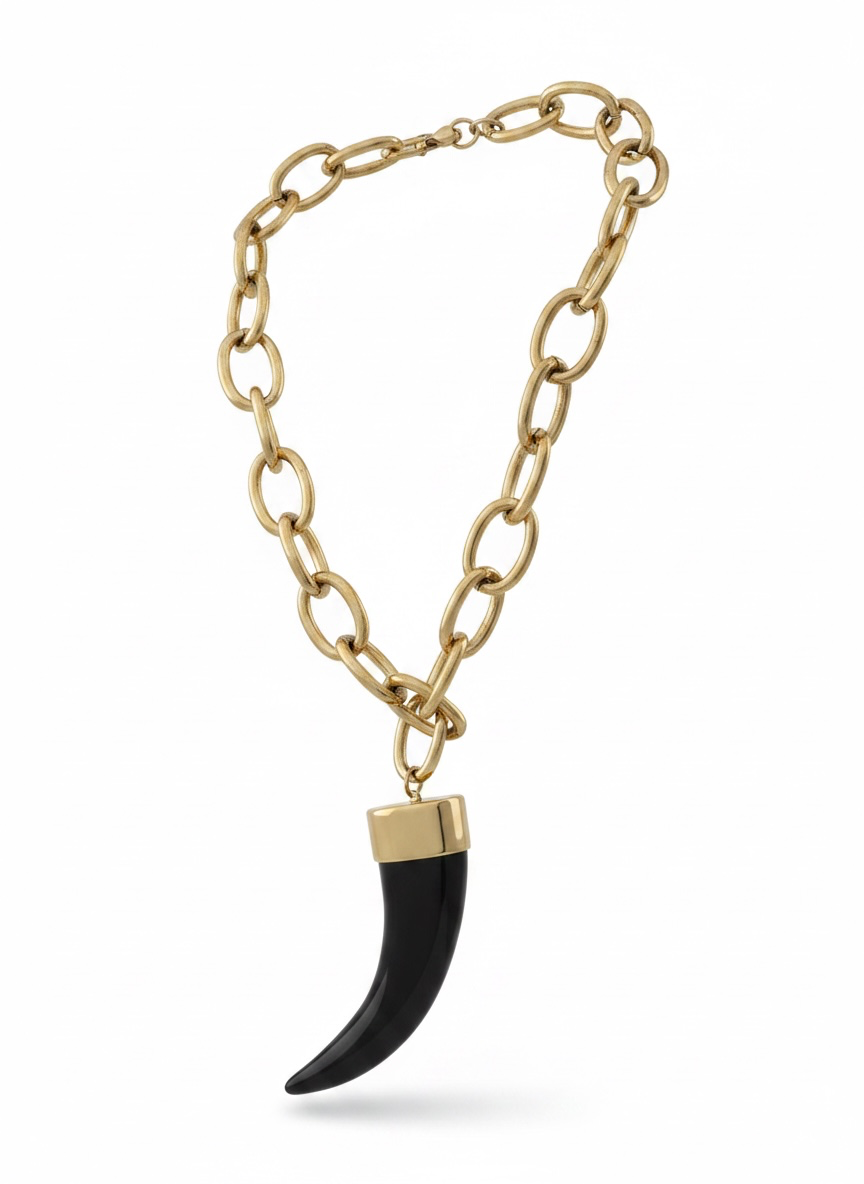 Collar Cuerno Ónix