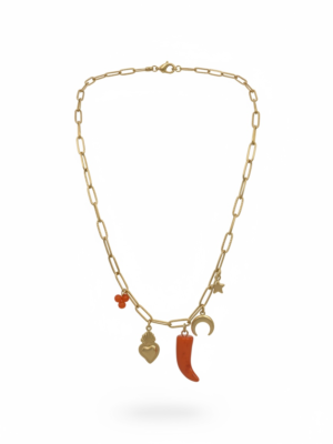 Cadena Charms Naranja