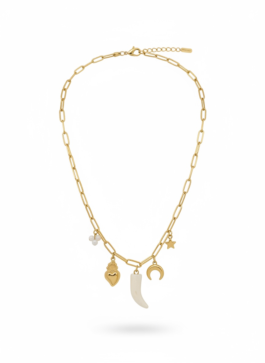 Cadena Charms Blanco