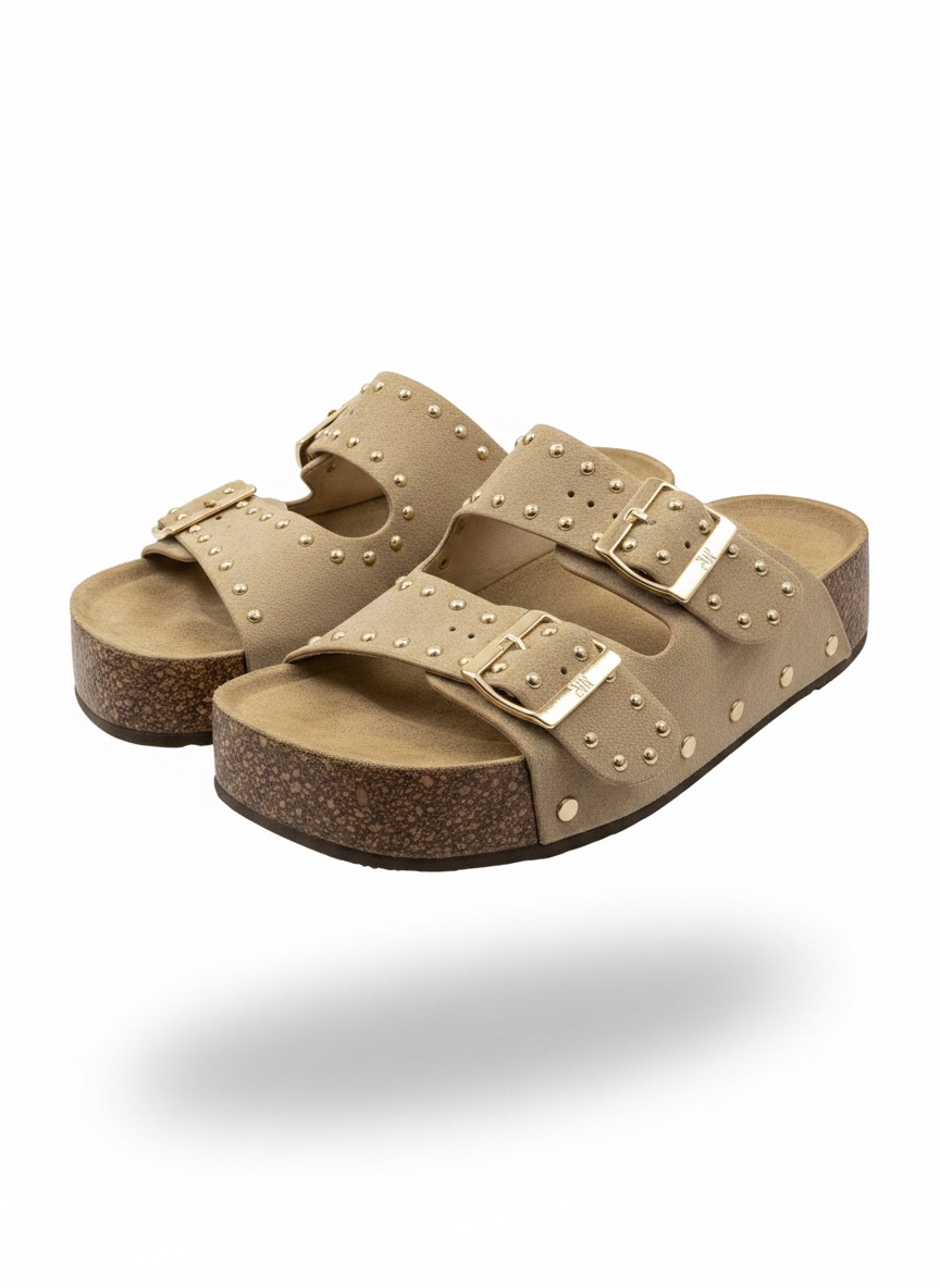 Sandalias Tachuelas Khaki