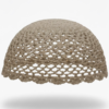 Gorro Casquete Crochet Taupe