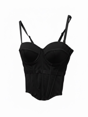 Top Corset Balconette Negro