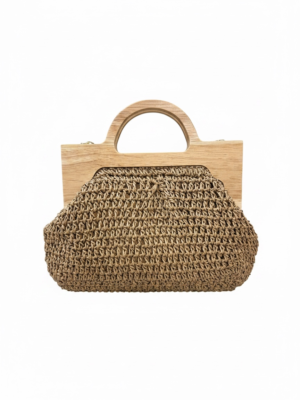 Bolso Rafia Madera
